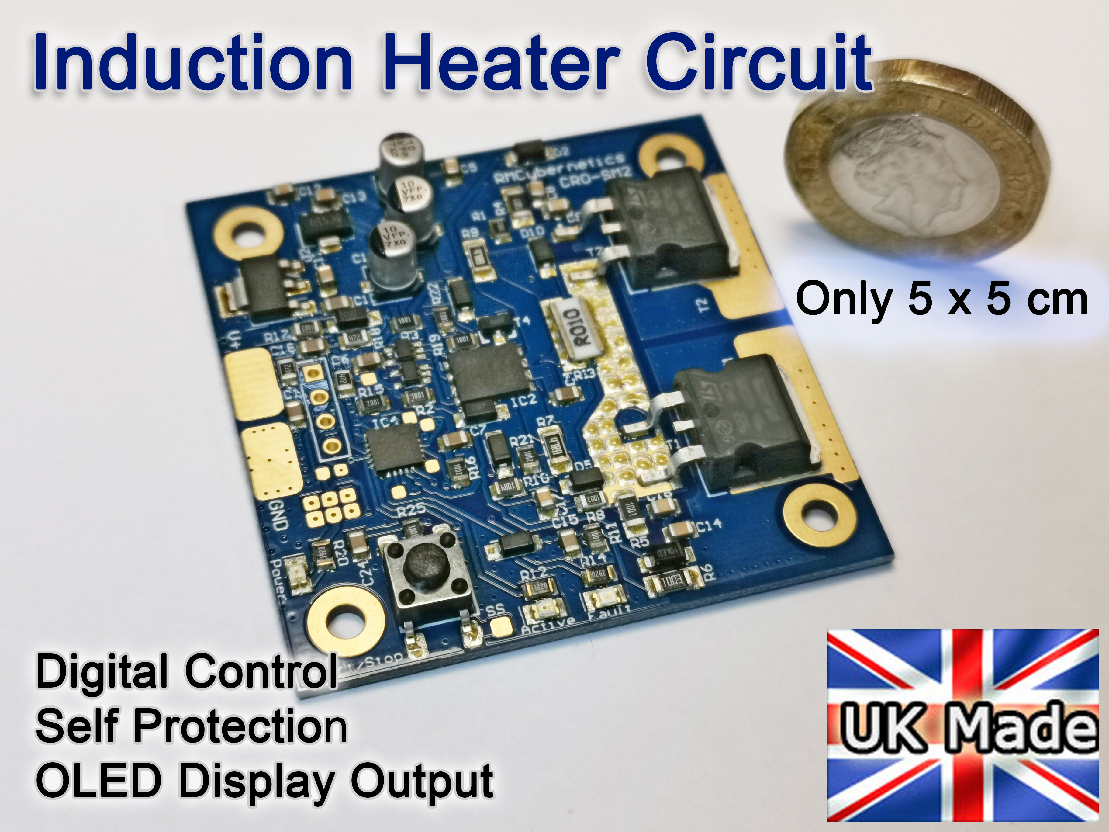 Ultra Compact Induction Heater Circuit - ZVS Power Resonator