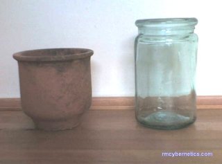 Jars, side view