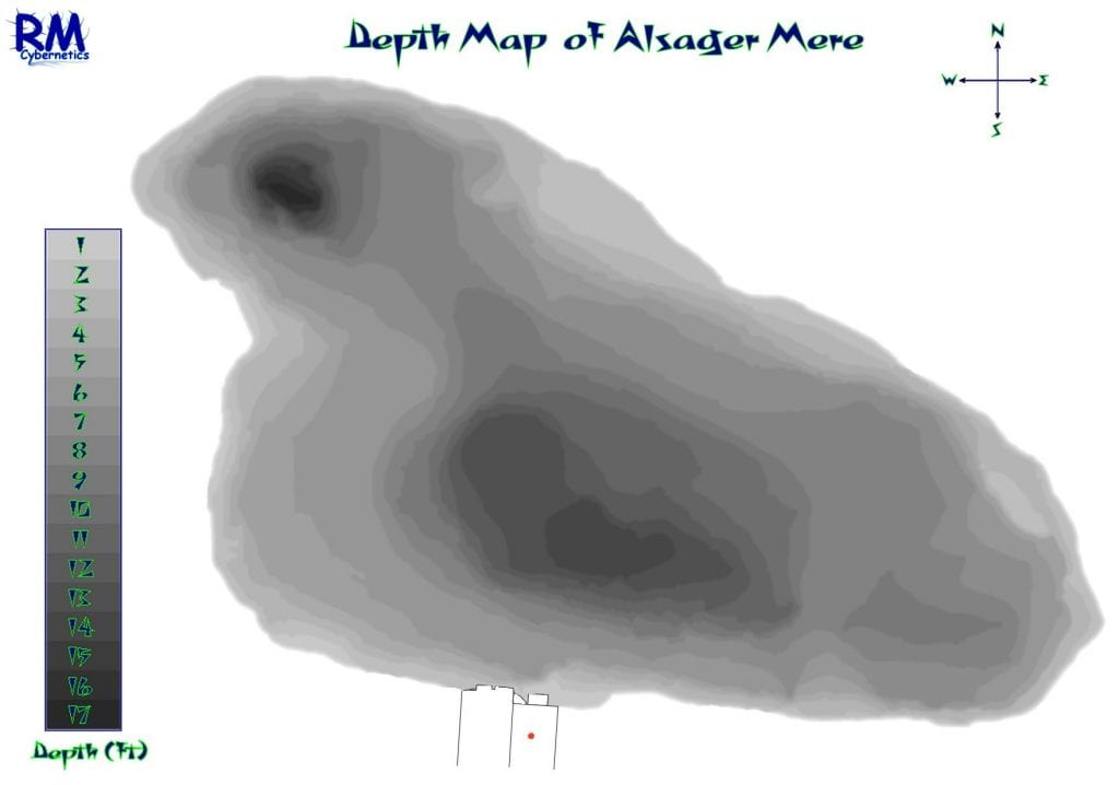 Alsager Mere Depth Map