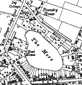 Map of Alsager Mere in 1873