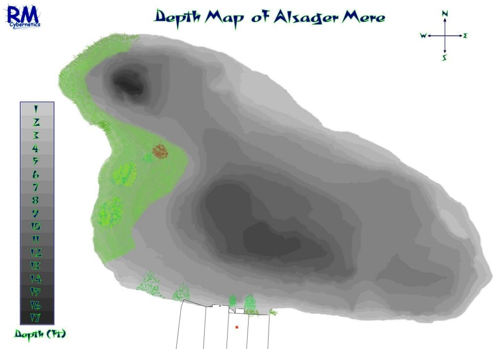 Alsager Mere Depth Map