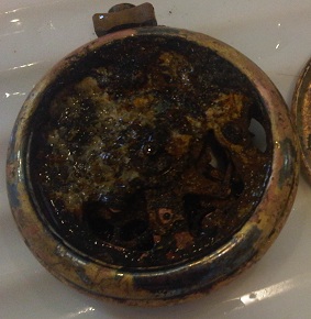 Old pocket watch, dirty