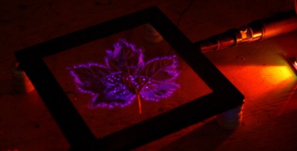 Kirlian Photo Plate Setup On