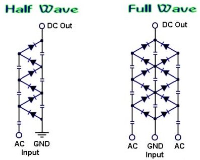 voltage multiplier schematic diagram