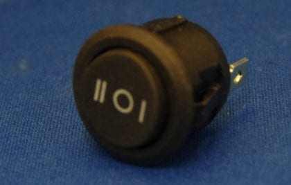 ON-OFF-ON 3 Pins Round Rocker Switch SPST 6A