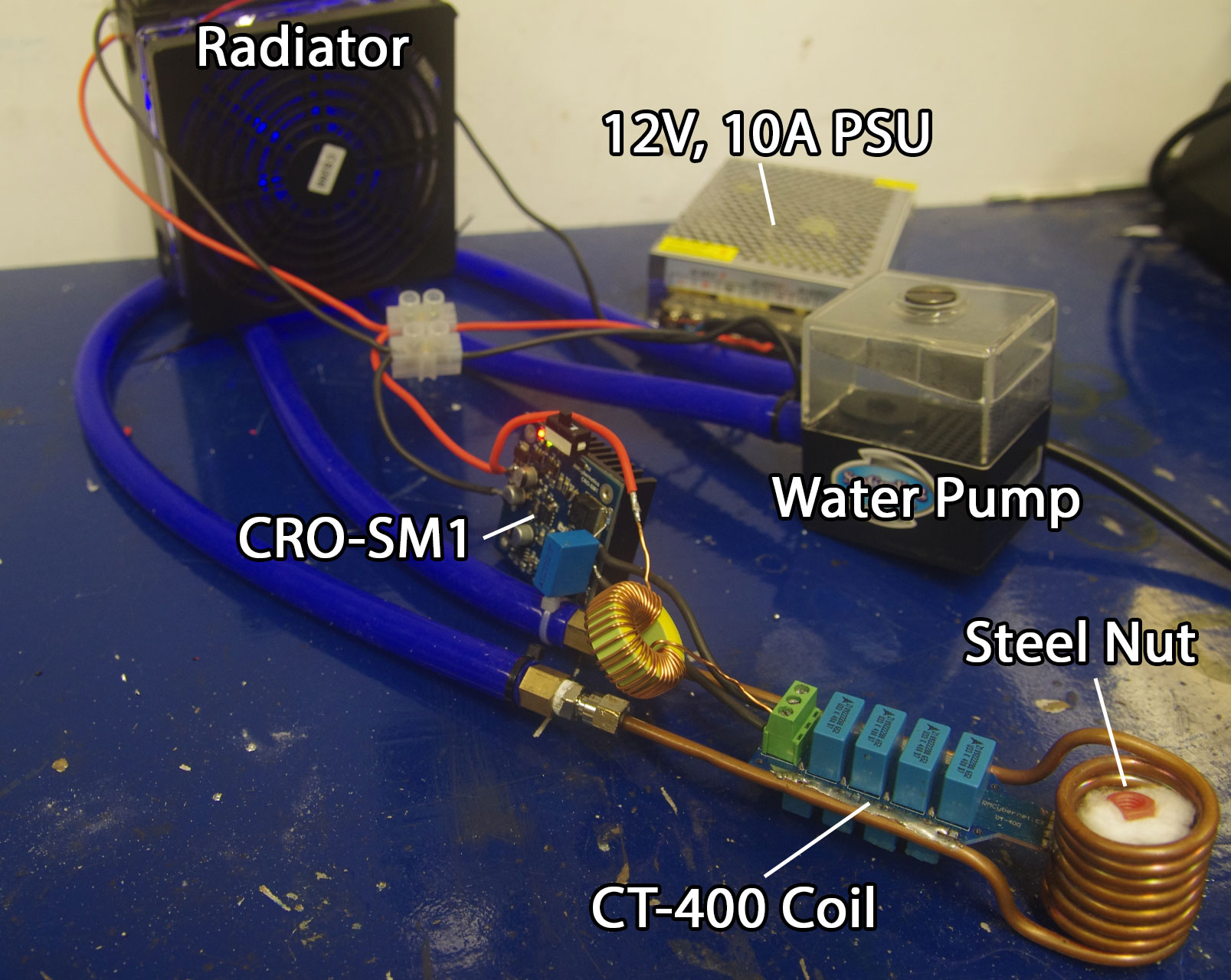 Ultra Compact Induction Heater Circuit ZVS Power Resonator