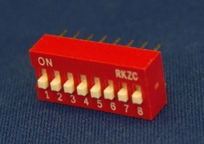 8 Way DIP Switch 25mA